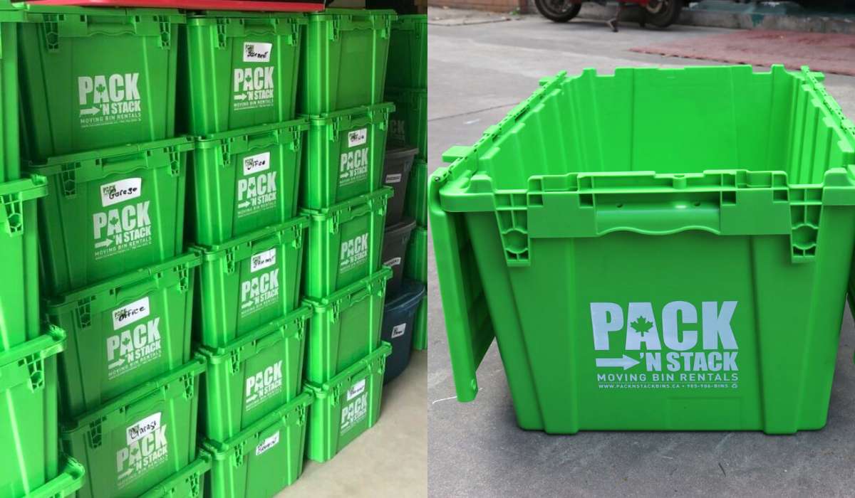 Rent Green Plastic Moving Boxes & Containers